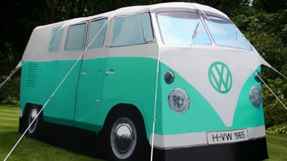 VW Camper Van Tent Peppermint Green