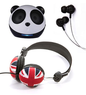 Skinnydip headphones and 'Polar Bear' speaker